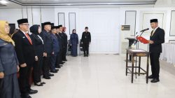 Asgianto, ST Lantik 9 Pejabat Struktural di PALI