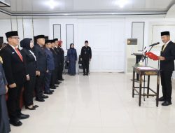 Asgianto, ST Lantik 9 Pejabat Struktural di PALI