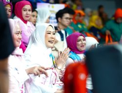 Ketua TP PKK Sumsel Feby Deru Dukung Langsung Kontingen di Lomba Kreasi Nasional PERWOSI 2025 Jakarta