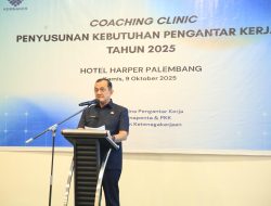 Sekda Edward Candra Buka Coaching Clinic Pengantar Kerja untuk Tingkatkan Kualitas SDM Sumsel