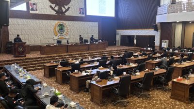 Wakil Bupati PALI Iwan Tuaji, Hadiri Rapat Paripurna DPRD Bahasa Pandangan Umum Fraksi Terhadap RAPERDA APBD 2026