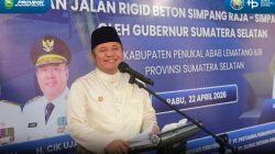 Gubernur Herman Deru Resmikan Ground Breaking Jalan Simpang Raja–Simpang 4 PT MHP di PALI