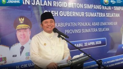 Gubernur Herman Deru Resmikan Ground Breaking Jalan Simpang Raja–Simpang 4 PT MHP di PALI