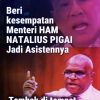 Hotman Paris Sindir Menteri HAM Natalius Pigai: “Pikir Lagi, Apa Anda Cocok Jadi Menteri?”