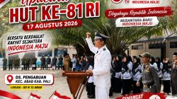 Semangat Kemerdekaan Menggema di Desa Pengabuan, Upacara HUT ke-81 RI Berlangsung Khidmat dan Meriah