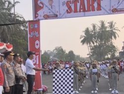 Semangat Kemerdekaan Membara! 137 Pelajar PALI Padati Lomba Gerak Jalan HUT ke-81 RI