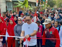 Semarak HUT ke-81 RI di PALI: Warga Sumberjo Kompak Ikuti Jalan Santai Bersama Firdaus Hasbullah