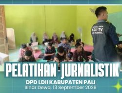 DPD LDII PALI Gelar Pelatihan Jurnalistik Mahir Tingkat Dasar